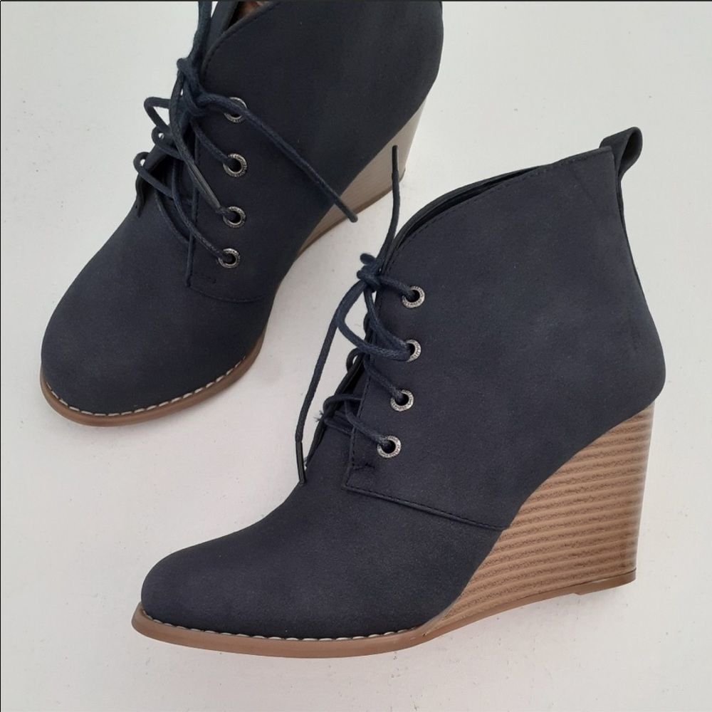 1983 NAVY BLUE NAUTICA WEDGES​​